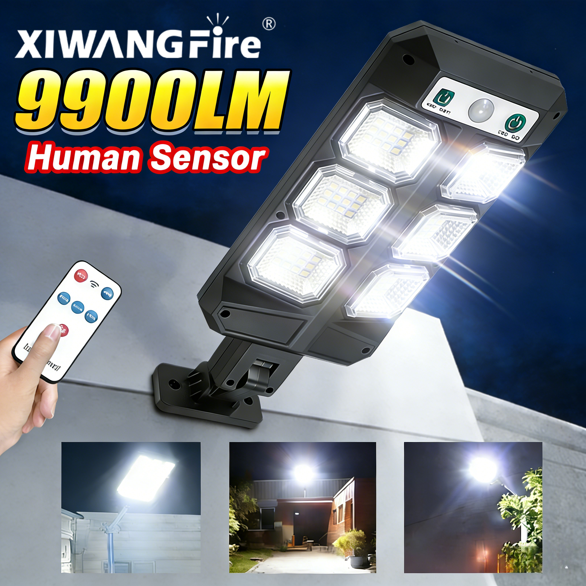 Power Outage Light - Solar Motion Sensor Porch Light Outdoor