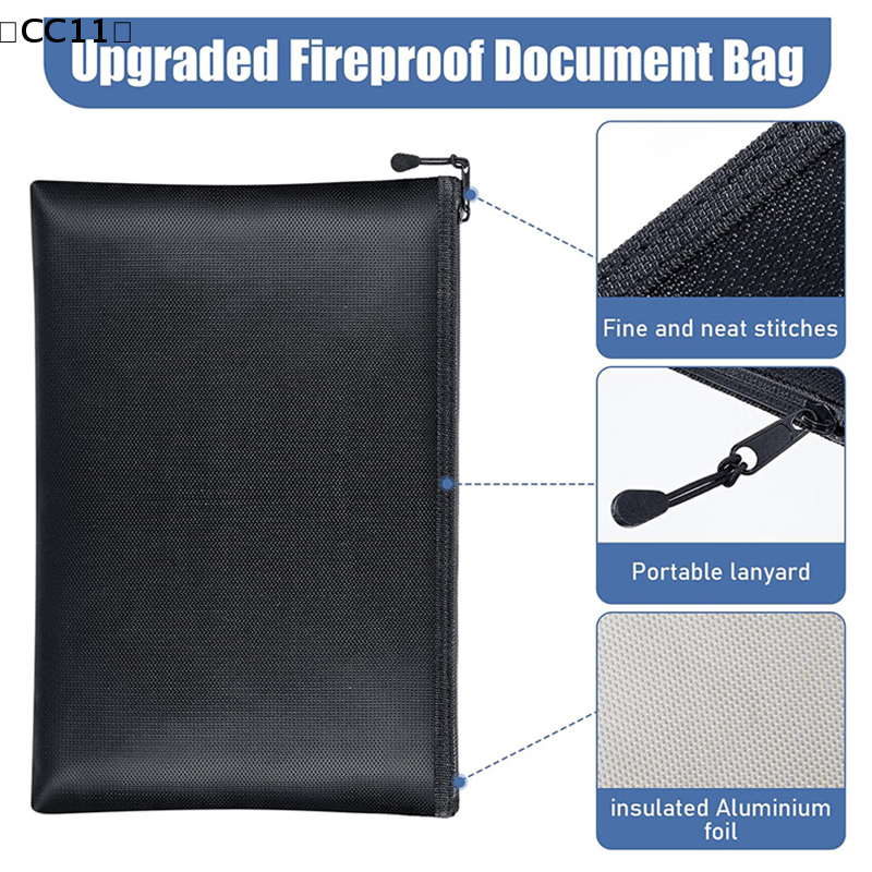 Fire Safe Document - Fireproof Document Bag Waterproof Money Bags