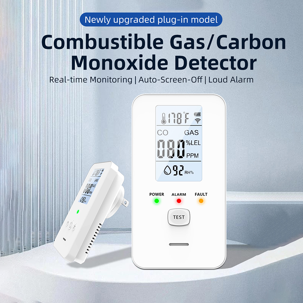 Co Detector Plug - GC03 4-in-1 Gas & CO Detector