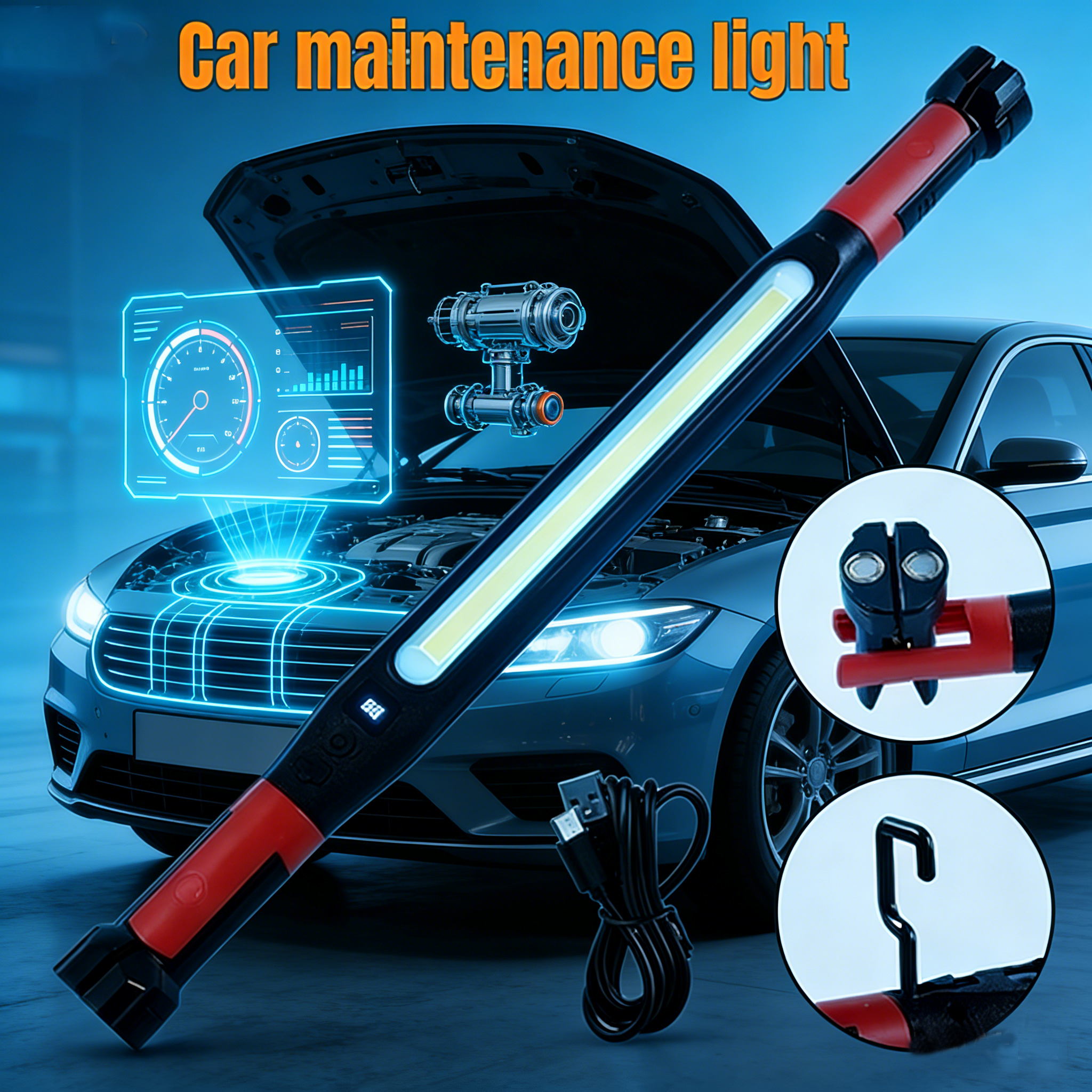 Power Outage Light - 1200 Lumens Rechargeable LED Work Light