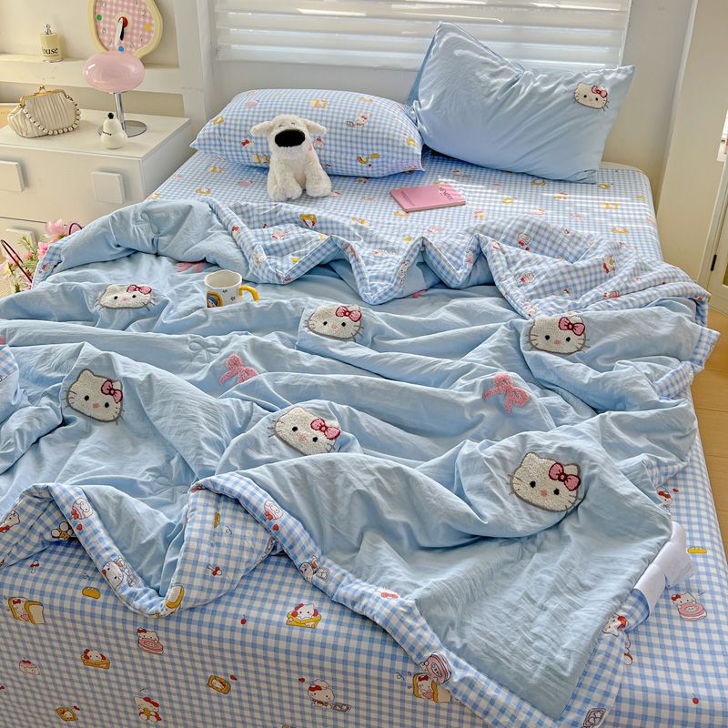 Fire Blanket Kitchen - Cartoon Hello Kitty Children's Bed Sheet