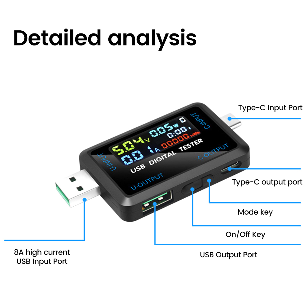 USB Tester 10 in 1 DC Digital  – Co Detector Plug Bewertung und Preis