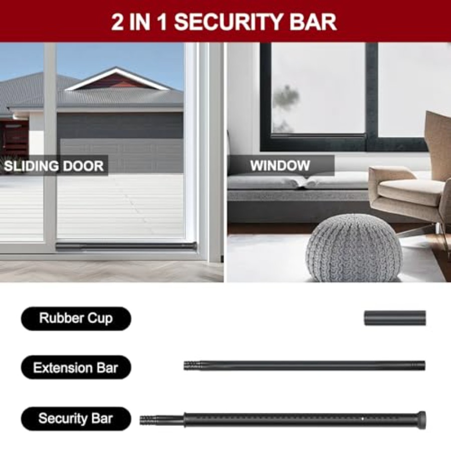 Sliding Door Security Bar, Hea – Window Lock Bar Bewertung und Preis