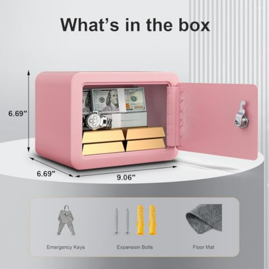 0.23 Cubic Small Safe Box for  – Lockbox Key Secure Bewertung und Preis