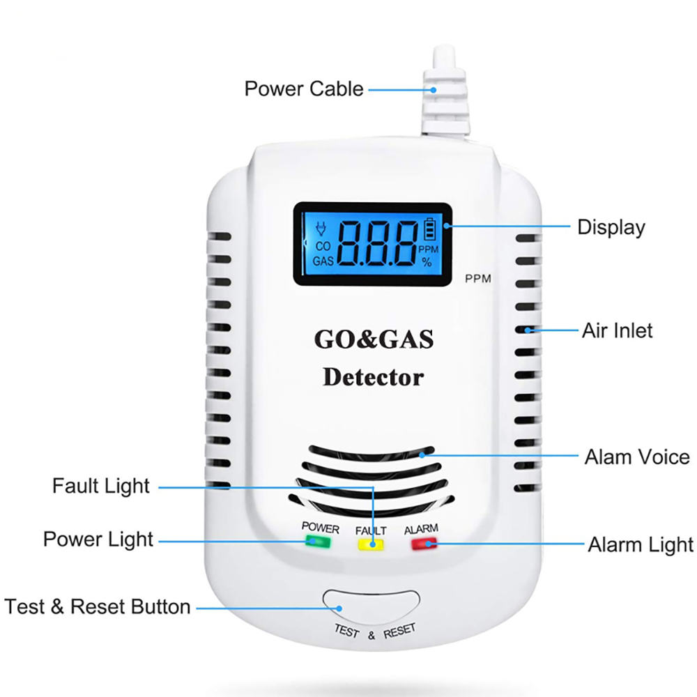 2 in 1 Gas Detector, Plug-in H – Co Detector Plug Bewertung und Preis