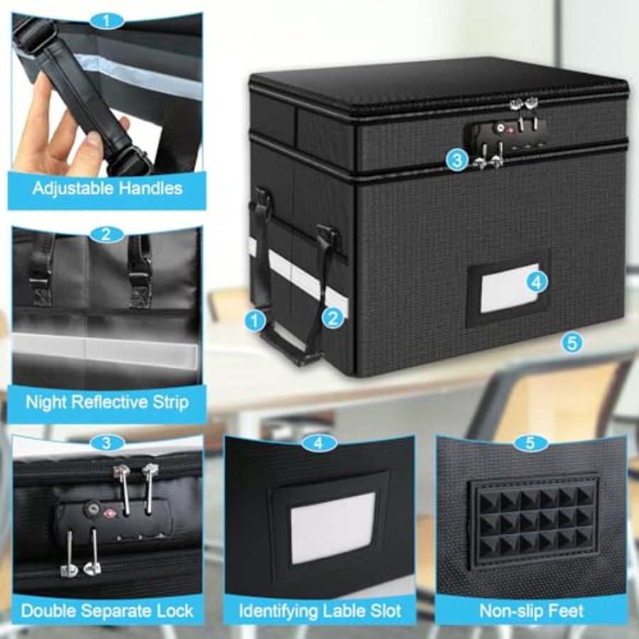 Fireproof Document Box with Lo – Fire Safe Document Bewertung und Preis