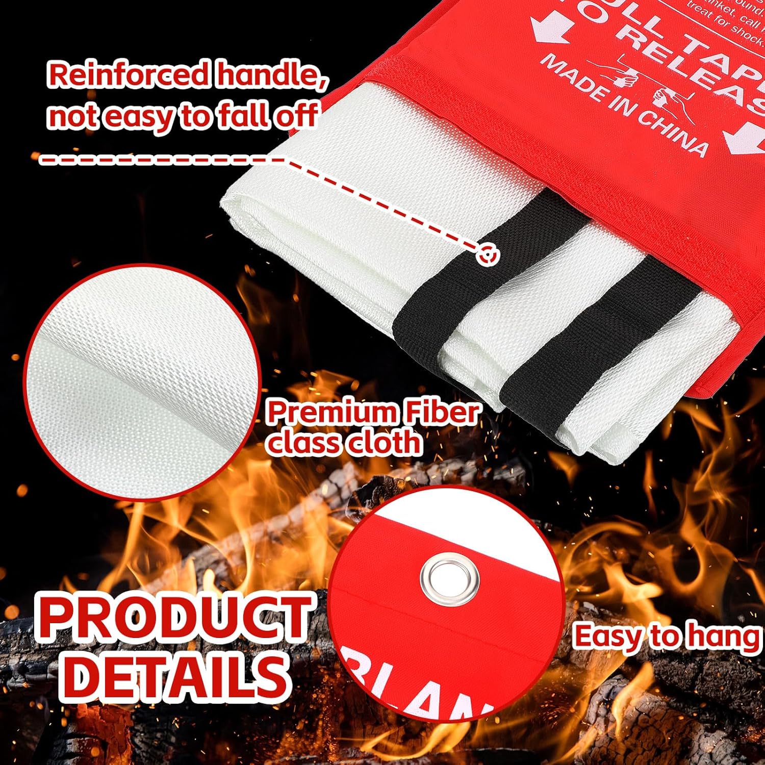 12 Pack Fire Blankets 39x39 In – Fire Blanket Kitchen Bewertung und Preis