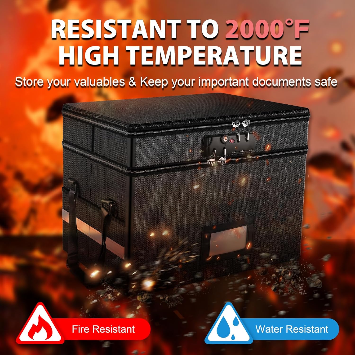 Fireproof Document Box with Lo – Fire Safe Document Bewertung und Preis