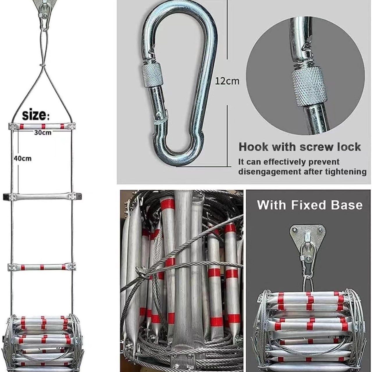 5M Soft Rope Ladder With Wire  – Fire Escape Ladder Bewertung und Preis