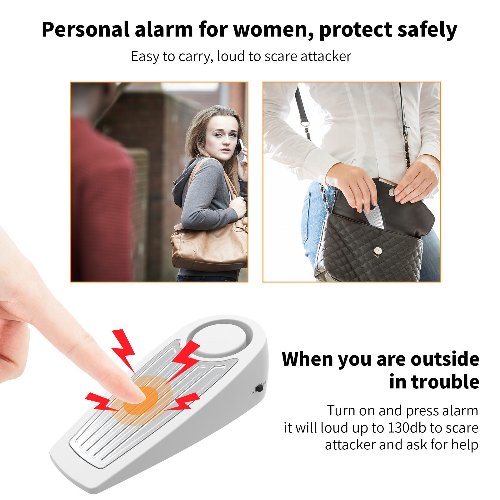 Wireless 130dB Door Stop Alarm – Door Stop Alarm Bewertung und Preis