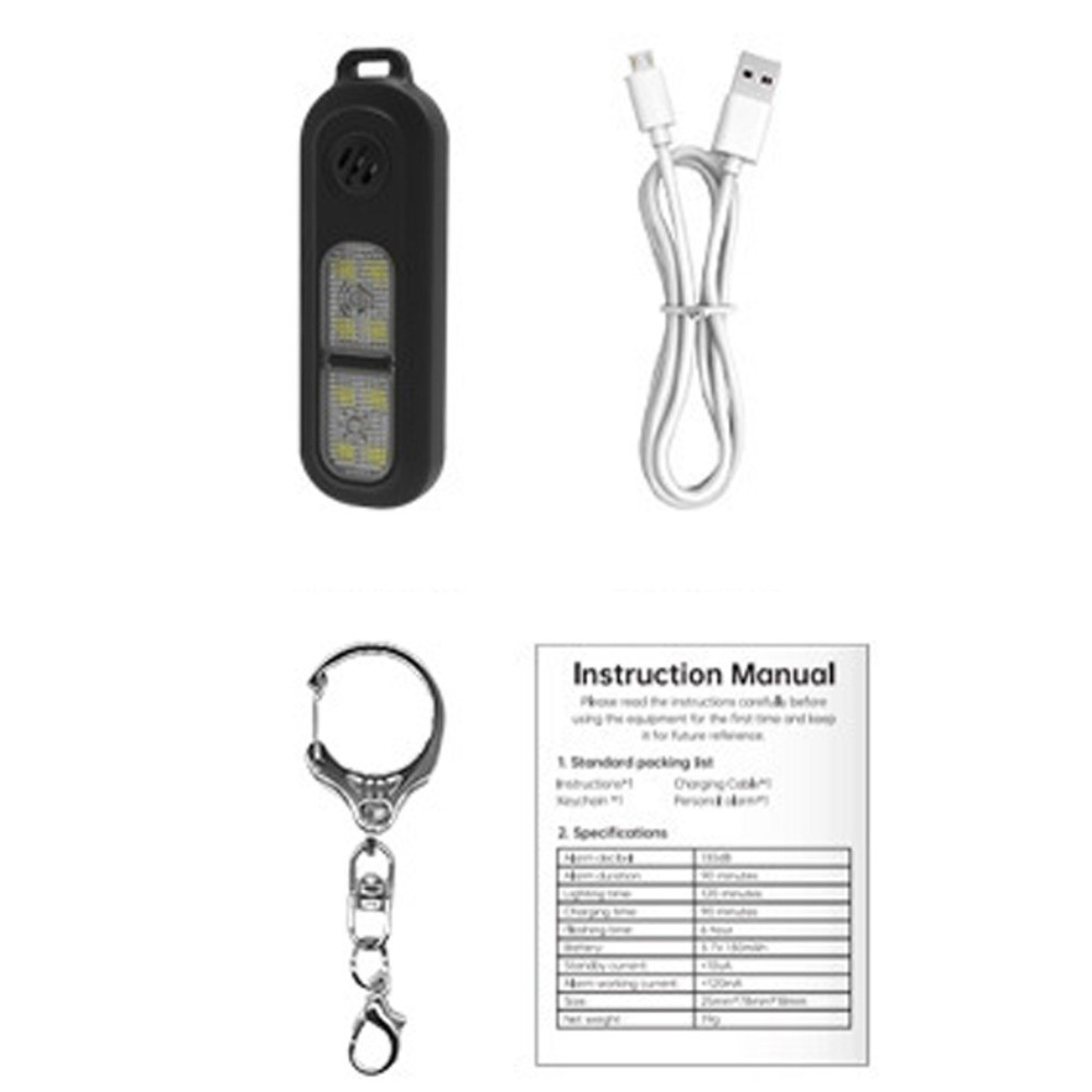 130dB Night Running Safety War – Personal Alarm Keychain Bewertung und Preis