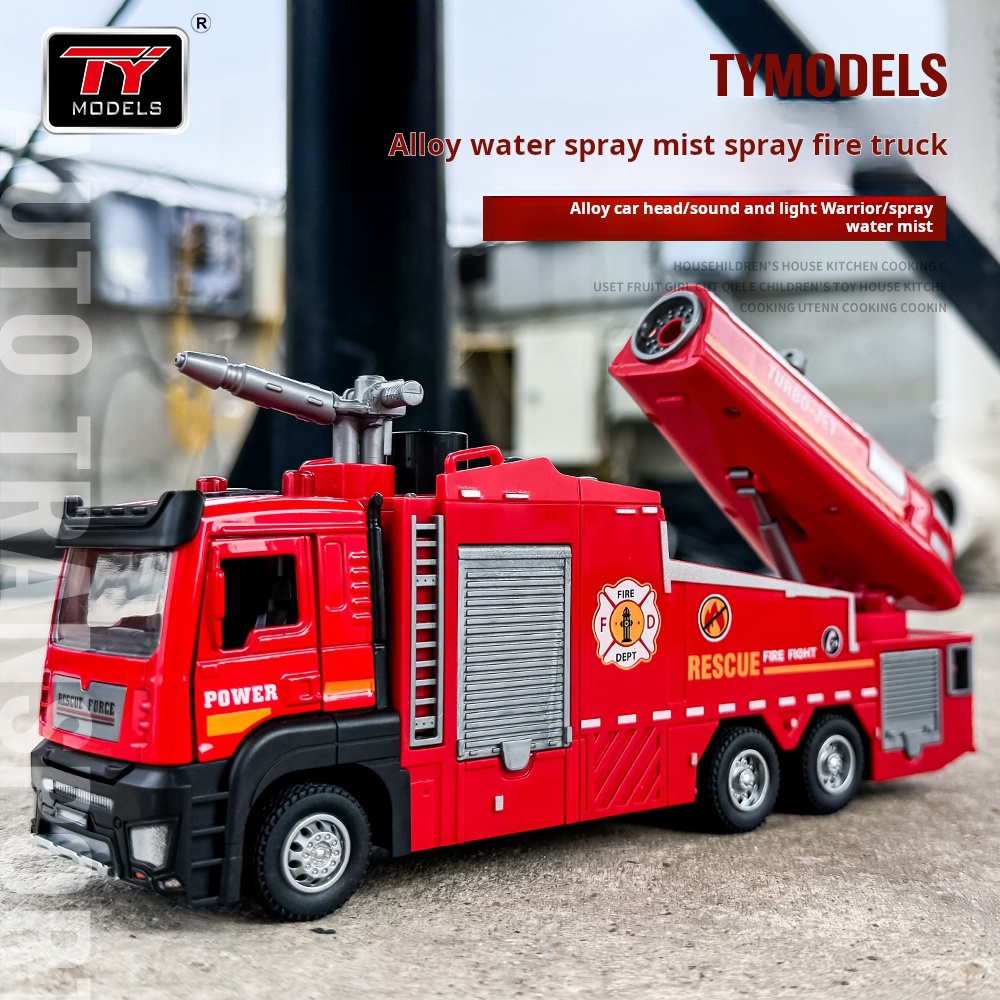 New Alloy Fire Truck Toy Large – Fire Escape Ladder Bewertung und Preis