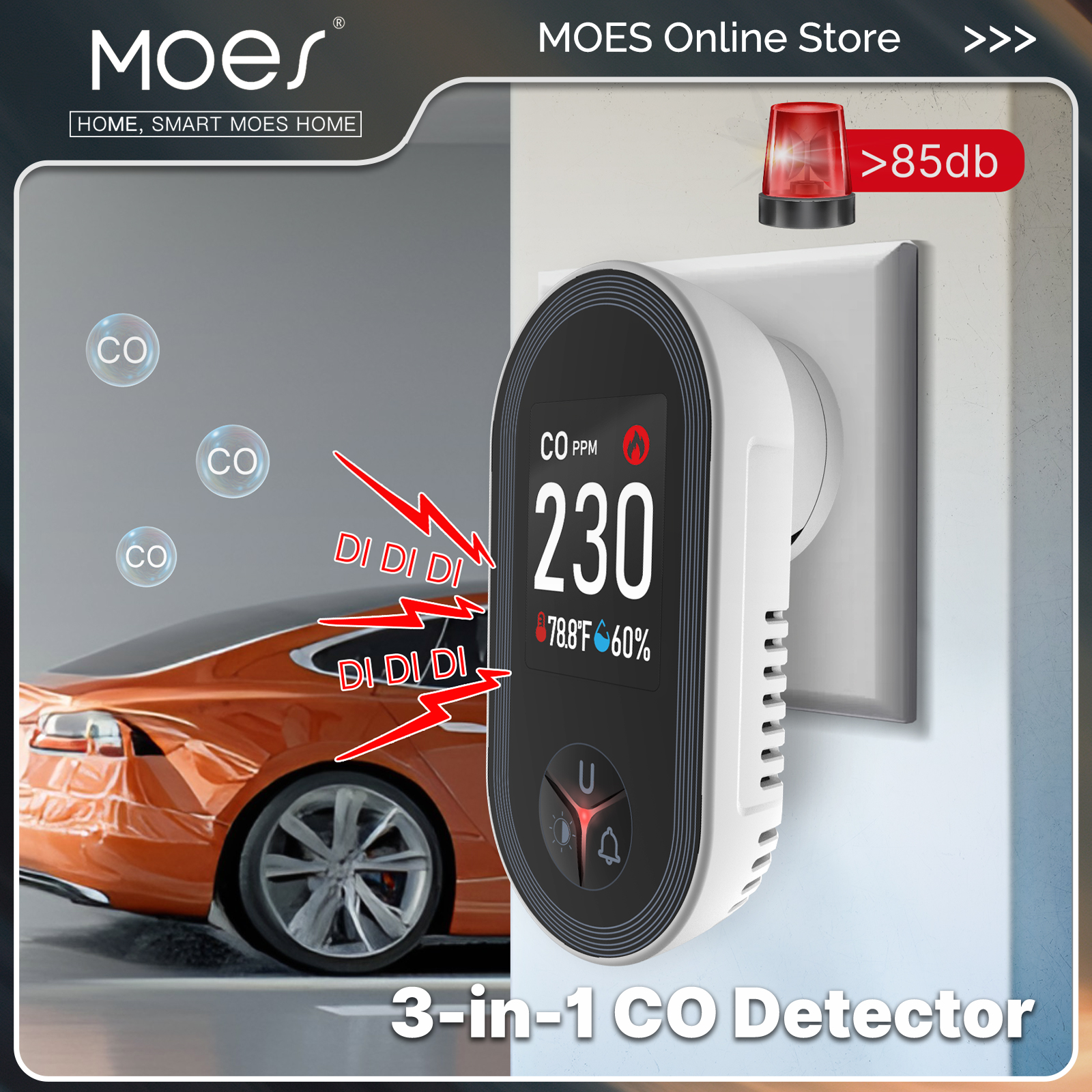 MOES 3in1 Carbon Monoxide Dete – Co Detector Plug Bewertung und Preis