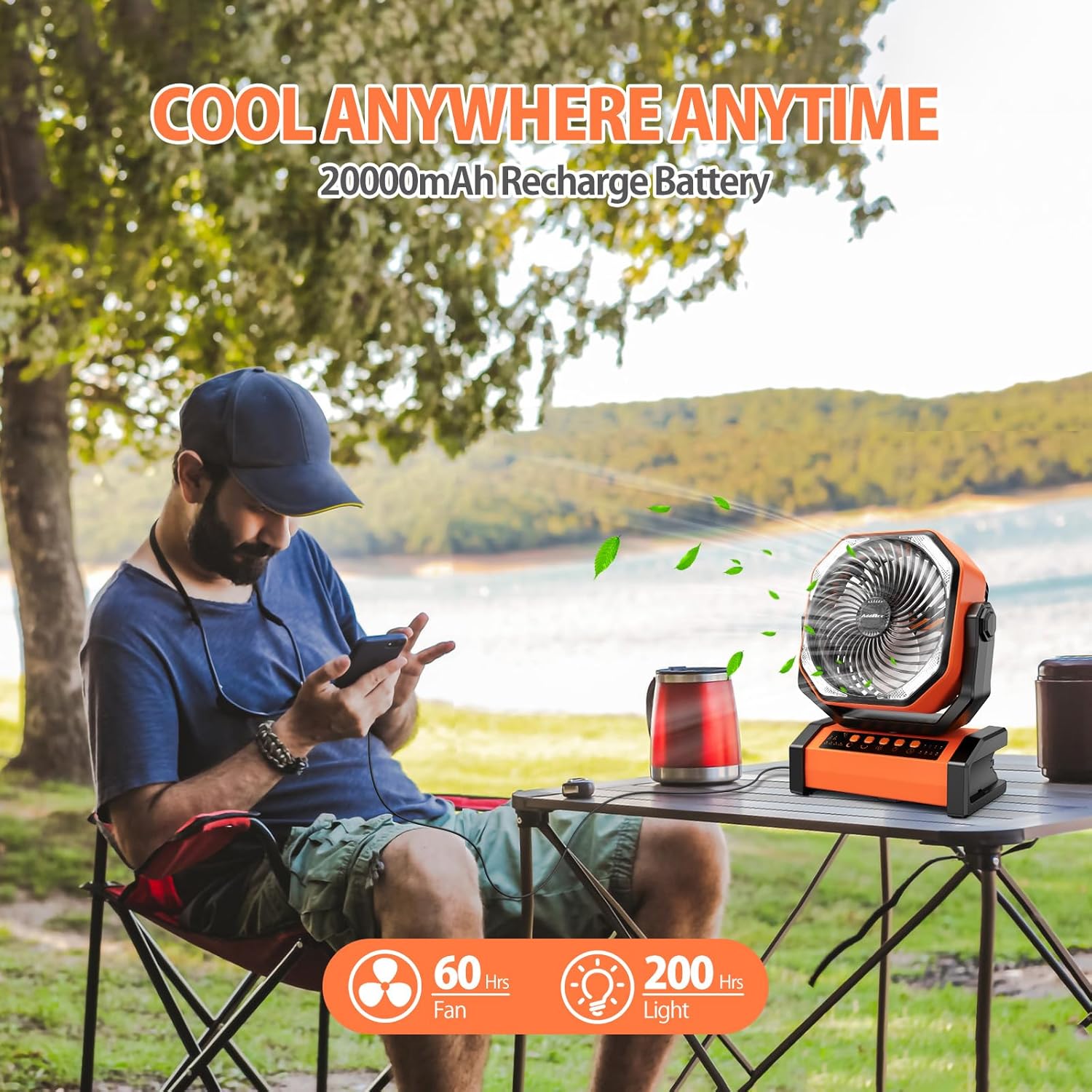 20000mAh Rechargeable Camping  – Power Outage Light Bewertung und Preis
