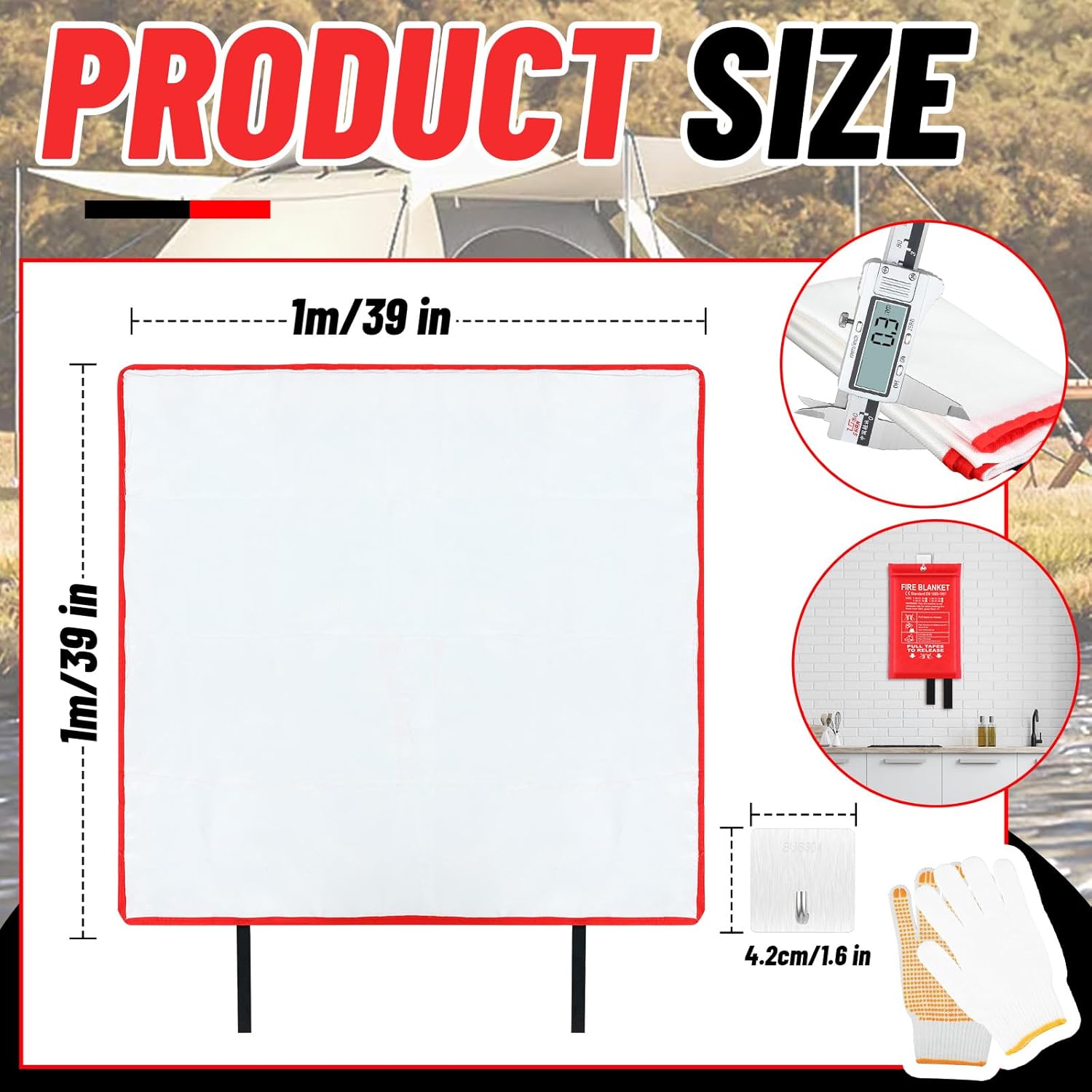 30 Pcs Fire Blankets 40x40 Inc – Fire Blanket Kitchen Bewertung und Preis