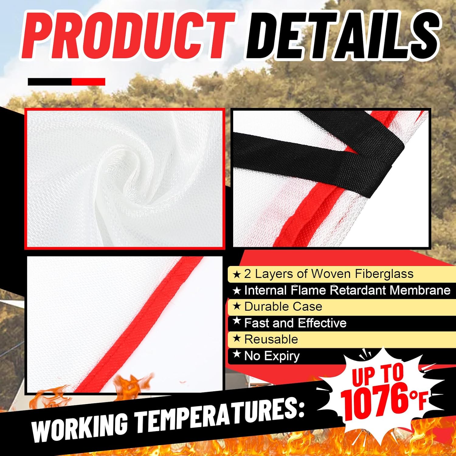 30 Pcs Fire Blankets 40x40 Inc – Fire Blanket Kitchen Bewertung und Preis