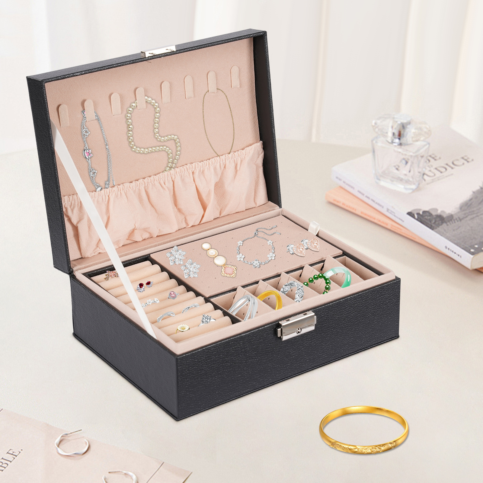 Double-Layer PVC Jewelry Box R – Lockbox Key Secure Bewertung und Preis