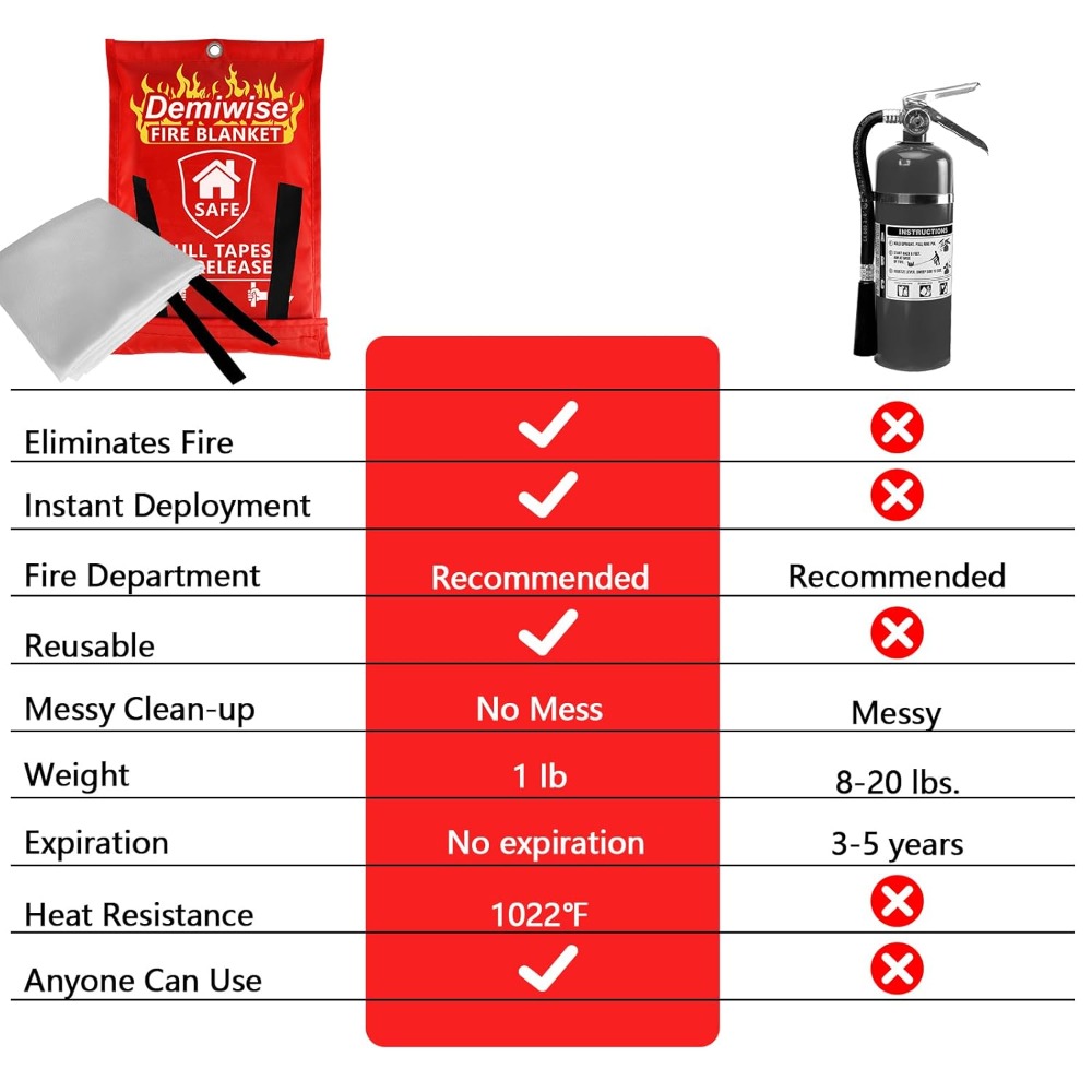 Thick Fire Blanket Emergency f – Fire Blanket Kitchen Bewertung und Preis