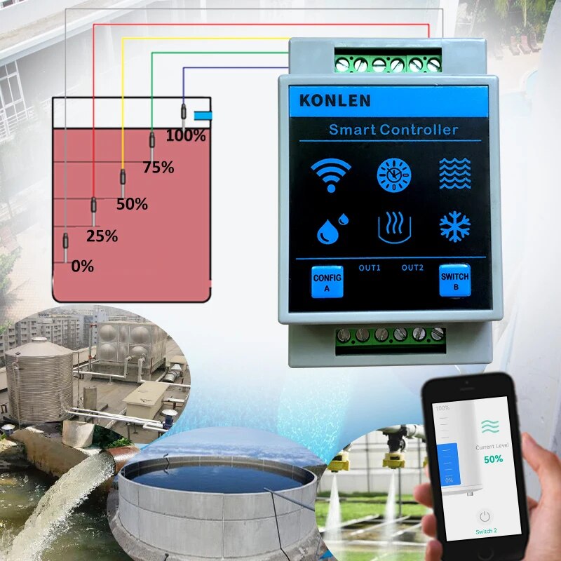 KONLEN Tuya Water Level Sensor – Water Alarm Sensor Bewertung und Preis