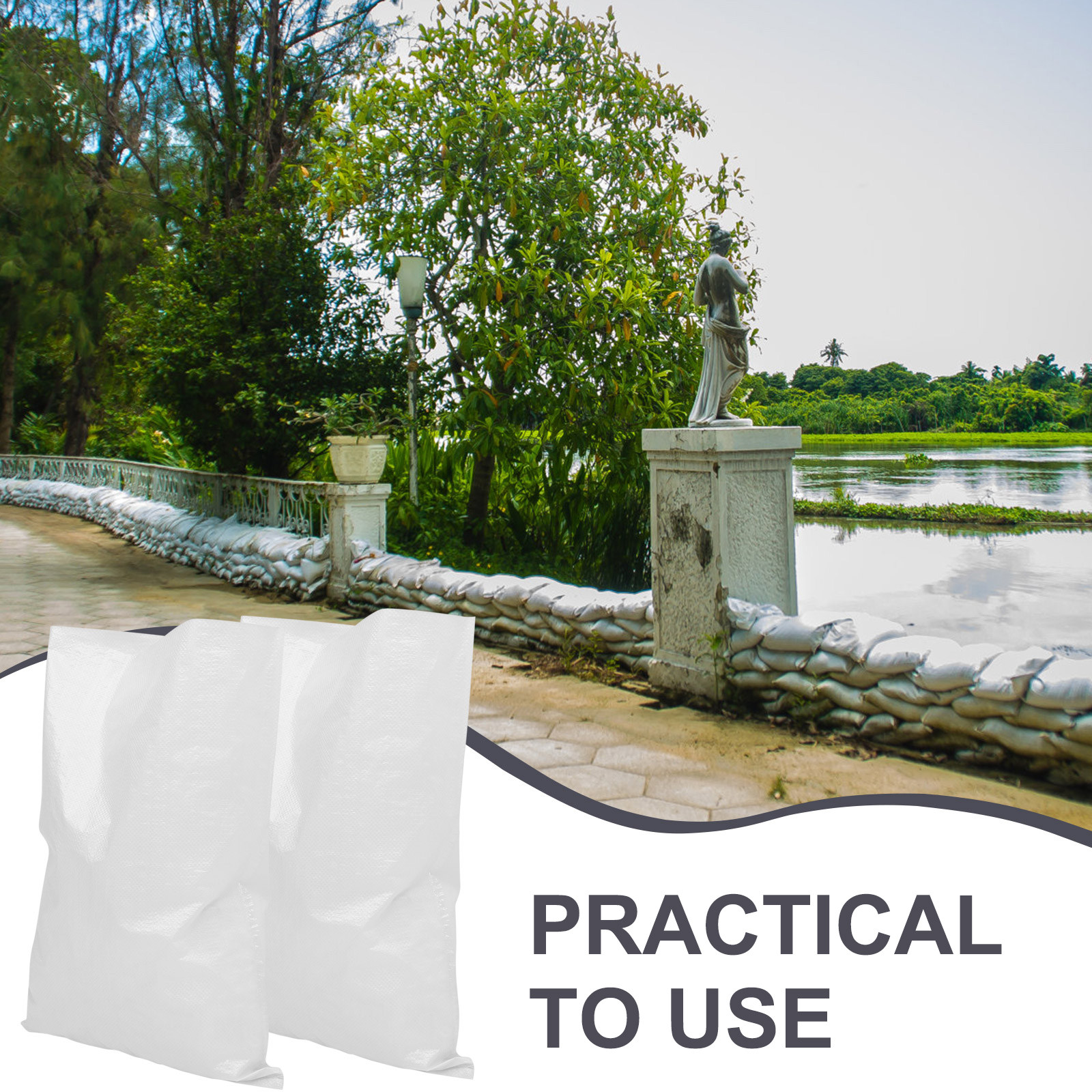 5Pcs Sturdy Woven Polypropylen – Flood Barrier Bag Bewertung und Preis