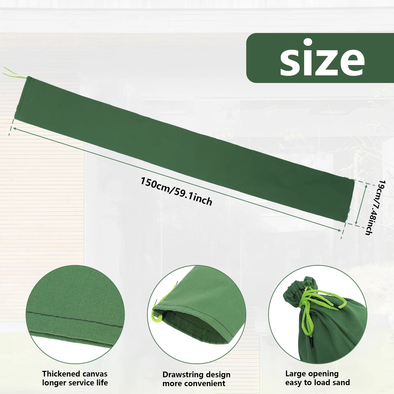 4Pcs Reusable Long Canvas Sand – Flood Barrier Bag Bewertung und Preis