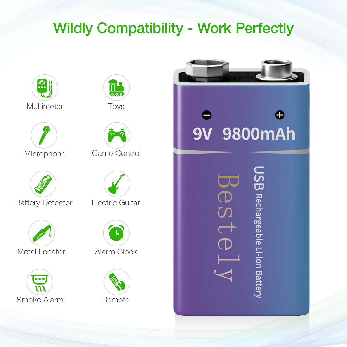 New 9V Rechargeable Li-ion Bat – Smoke Detector Interconnected Bewertung und Preis