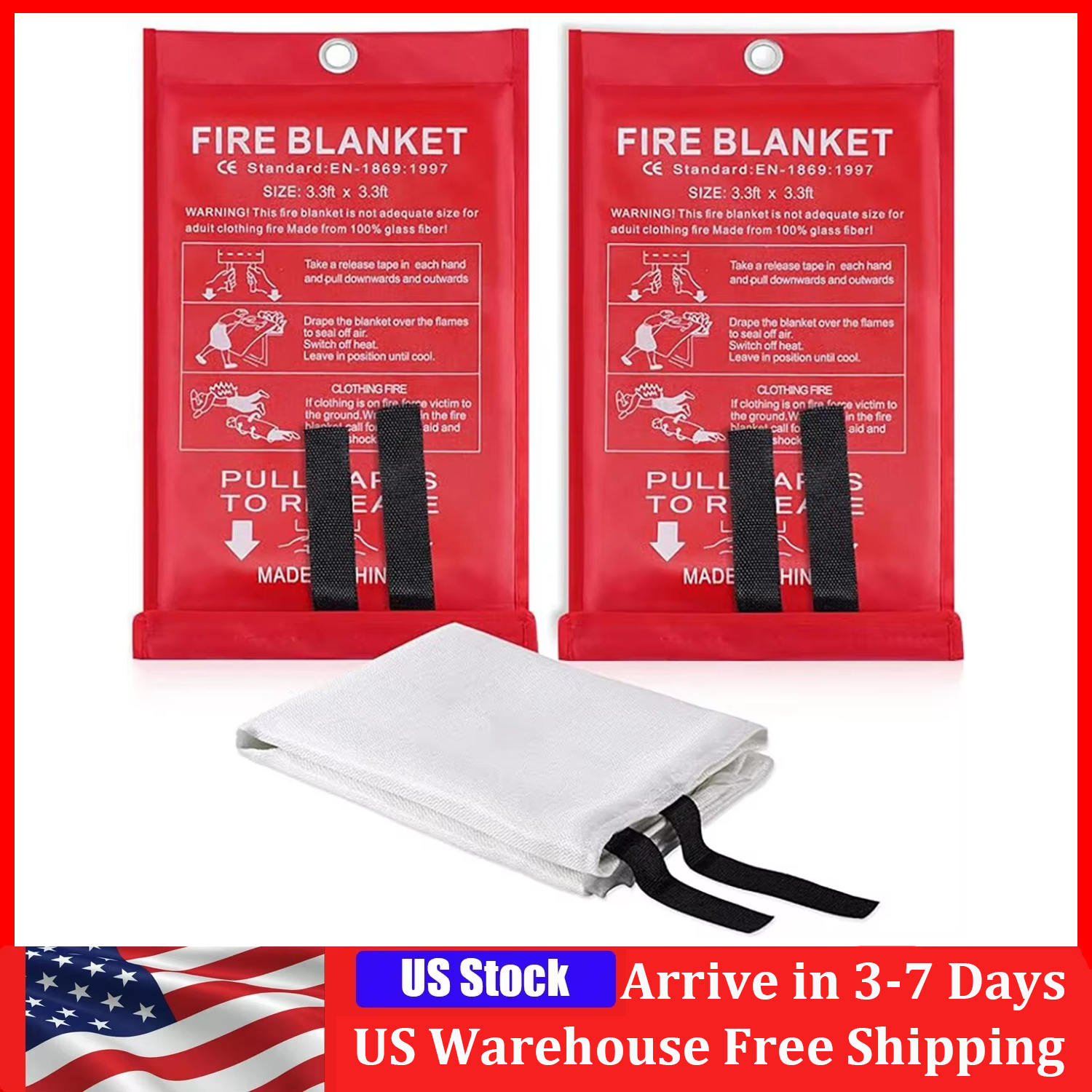 1M*1M Fire Blanket, Kitchen Es – Fire Blanket Kitchen Bewertung und Preis