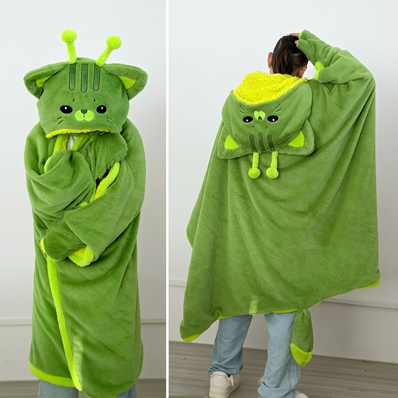 Cartoon Cute Alien Cat Hooded  – Fire Blanket Kitchen Bewertung und Preis