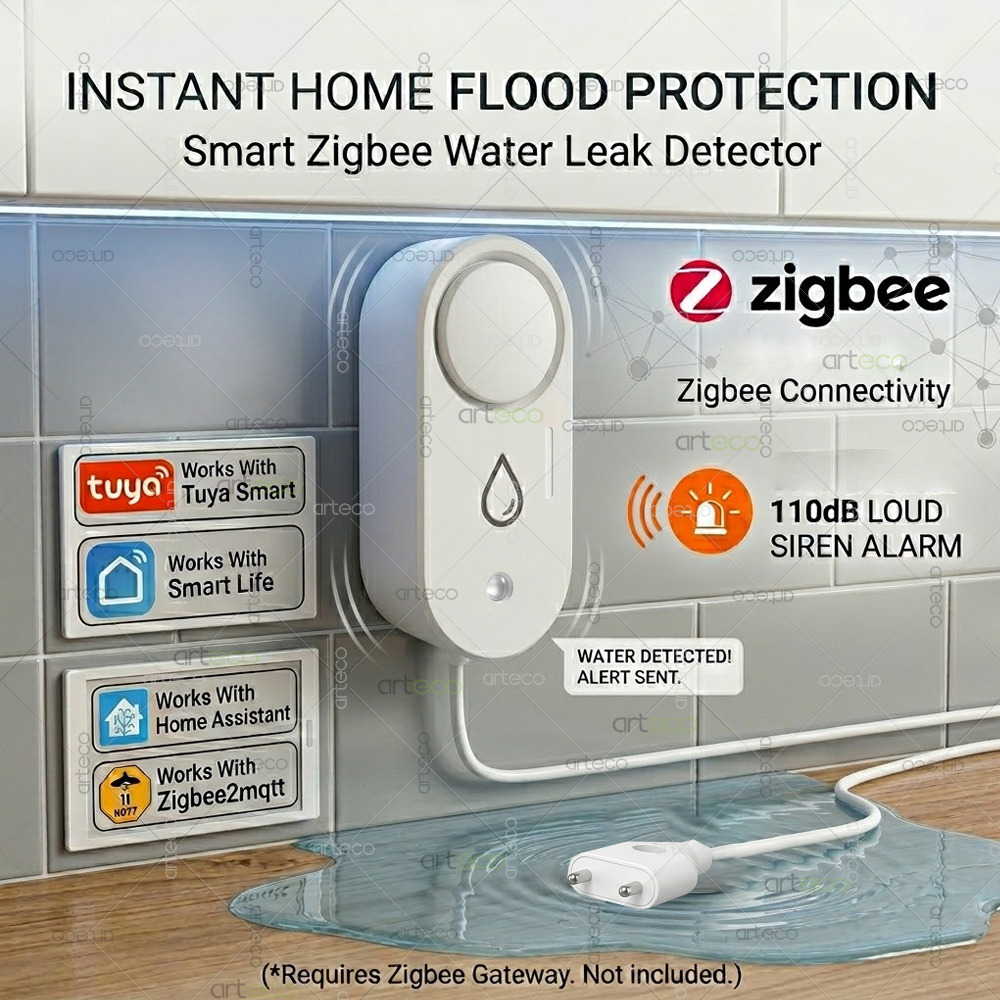 Zigbee Water Leak Detector Sma – Water Alarm Sensor Bewertung und Preis