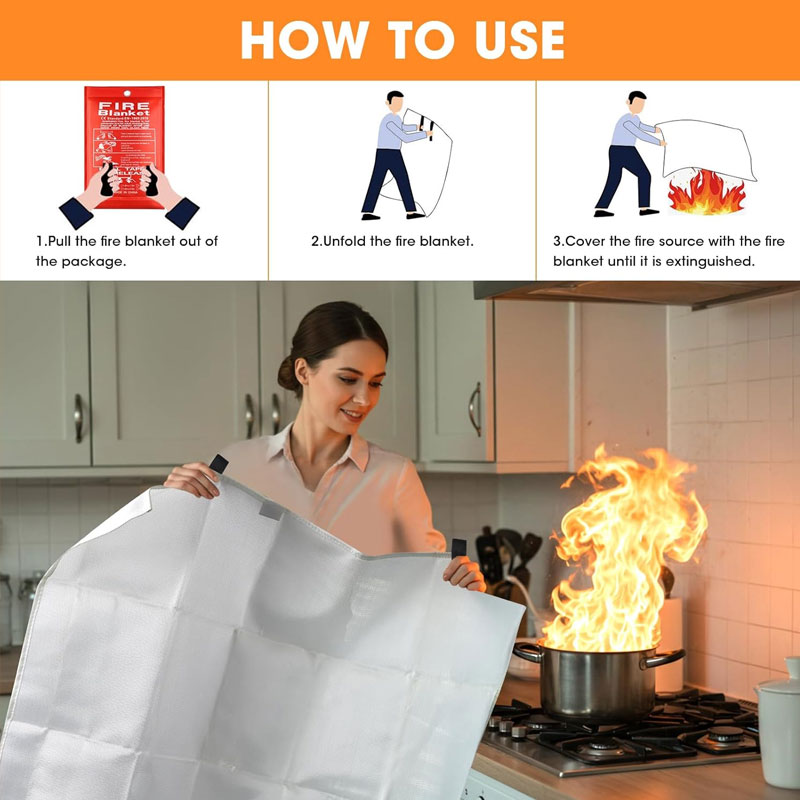 Fire Blanket 1/1.5m Fire Blank – Fire Blanket Kitchen Bewertung und Preis