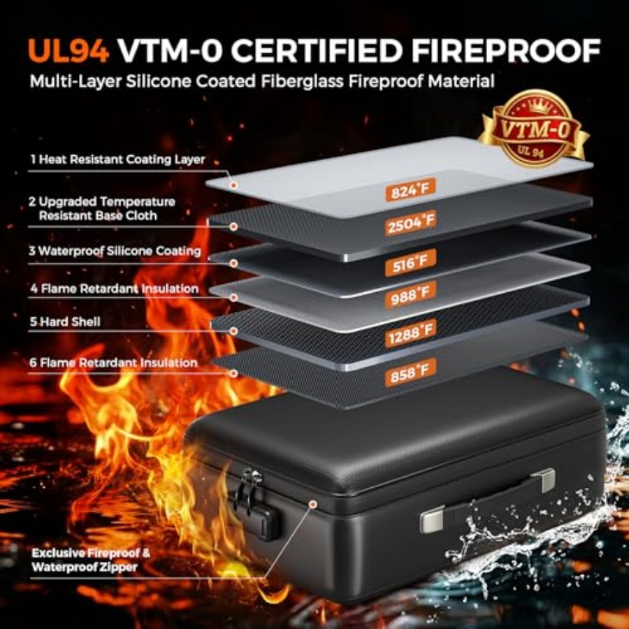 Grothery 5200°F Fireproof Docu – Fire Safe Document Bewertung und Preis