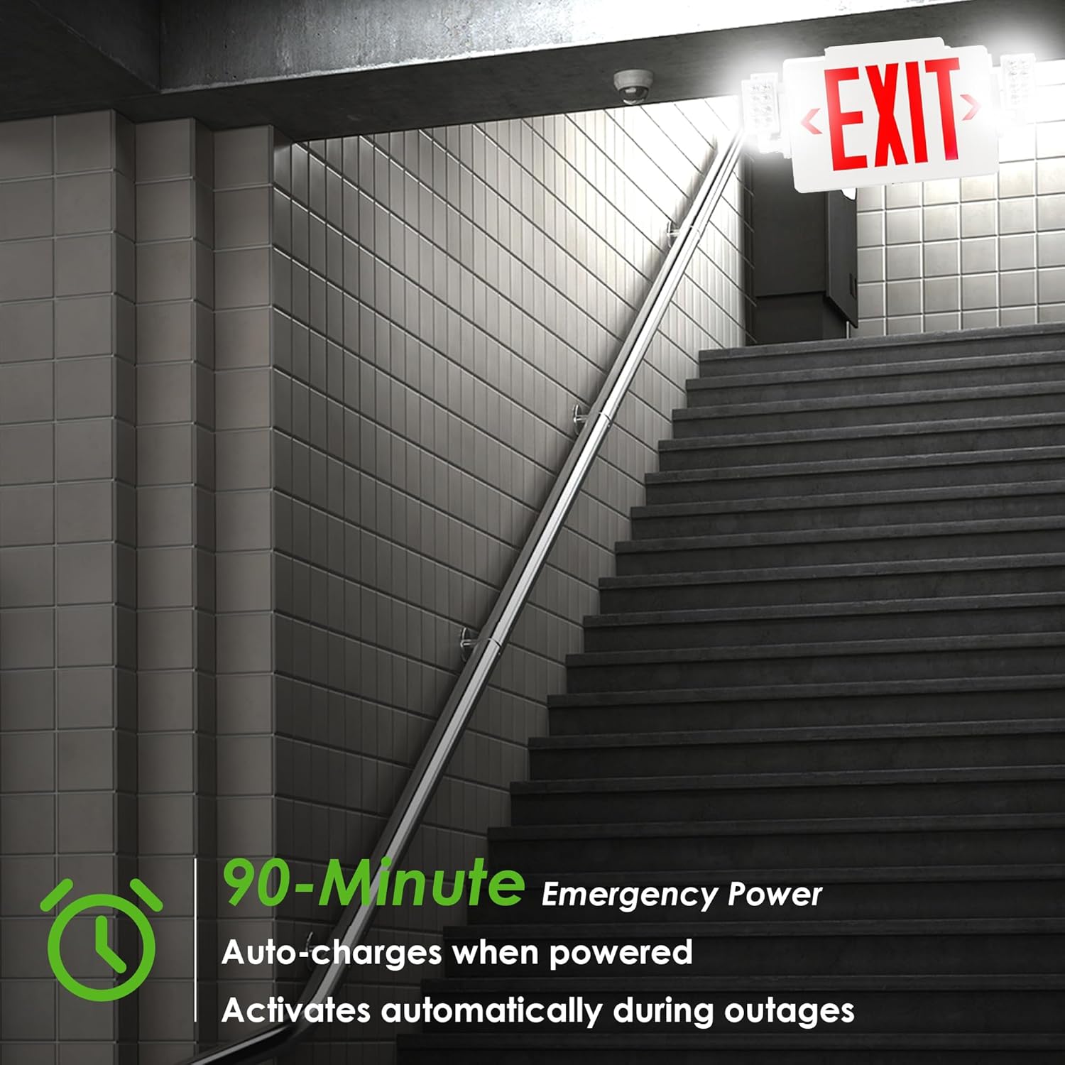 LED Emergency Exit Sign with 2 – Emergency Exit Sign Bewertung und Preis