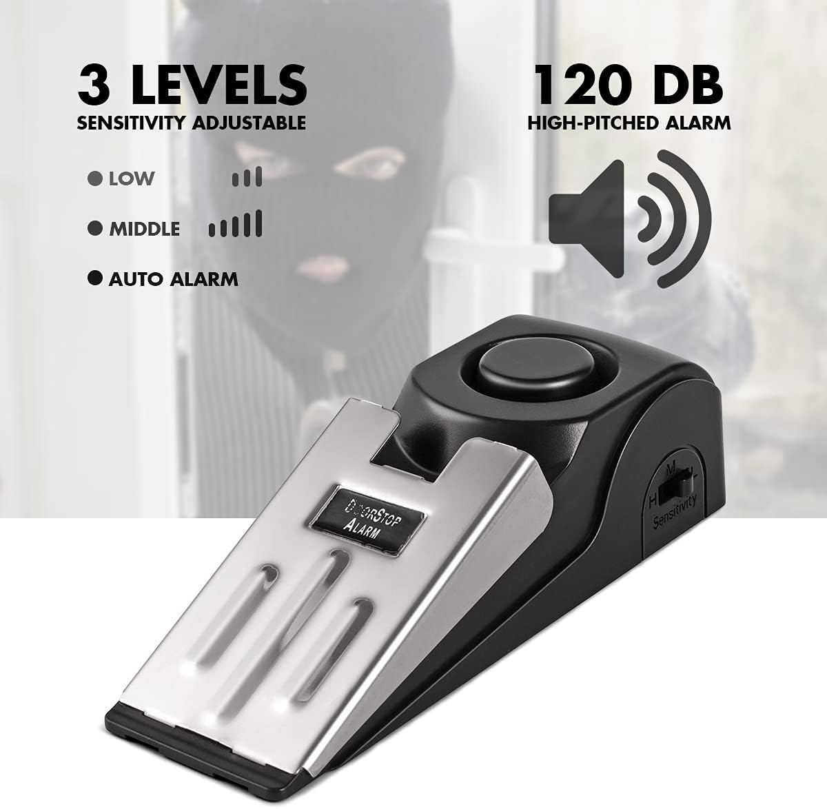 1/2Pcs Portable Travel 120 DB  – Door Stop Alarm Bewertung und Preis